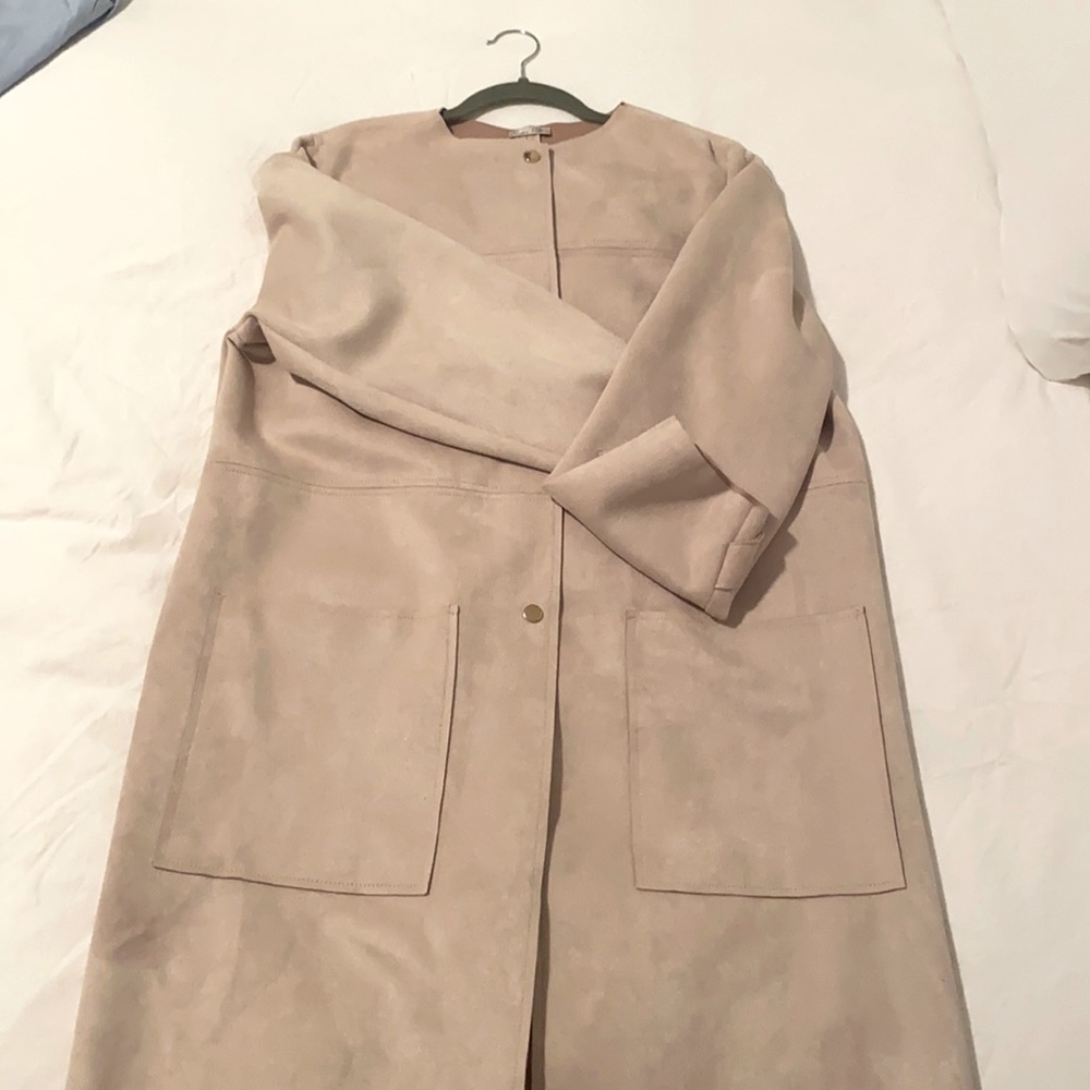 Zara suede coat